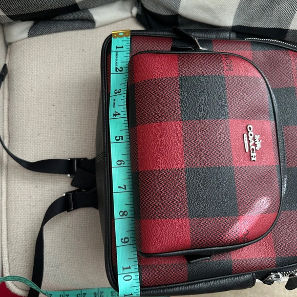 Red Buffalo Coach Mini Backpack Plaid NWT - Picture 7 of 11